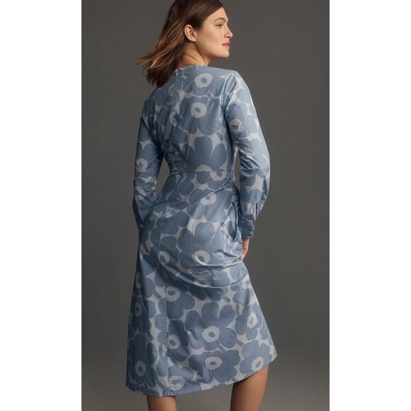 nwt ANTHROPOLOGIE x MARIMEKKO sz S Katse Unikko Midi - Picture 4 of 5
